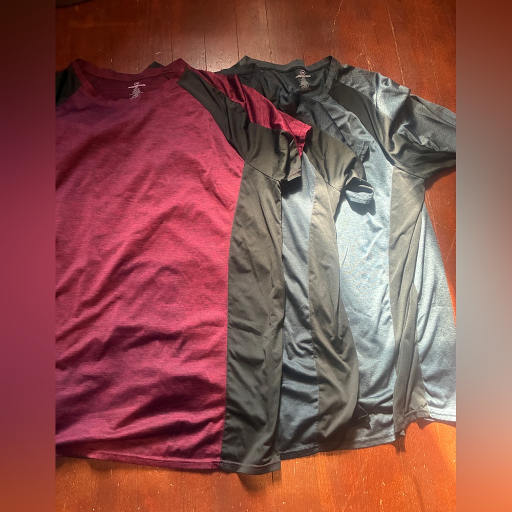 Real Essentials 3XT Big & Tall Dry Fit Athletic Tees 3-Pack VERY Long